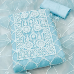 Floral Embroidered Organza Unstitched Dress Material