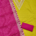 Embroidered Unstitched Dress Material